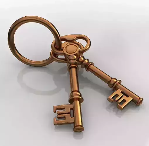 Vintage Key 3D model