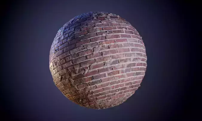 Brick Wall Red Grunge Seamless PBR Texture Texture