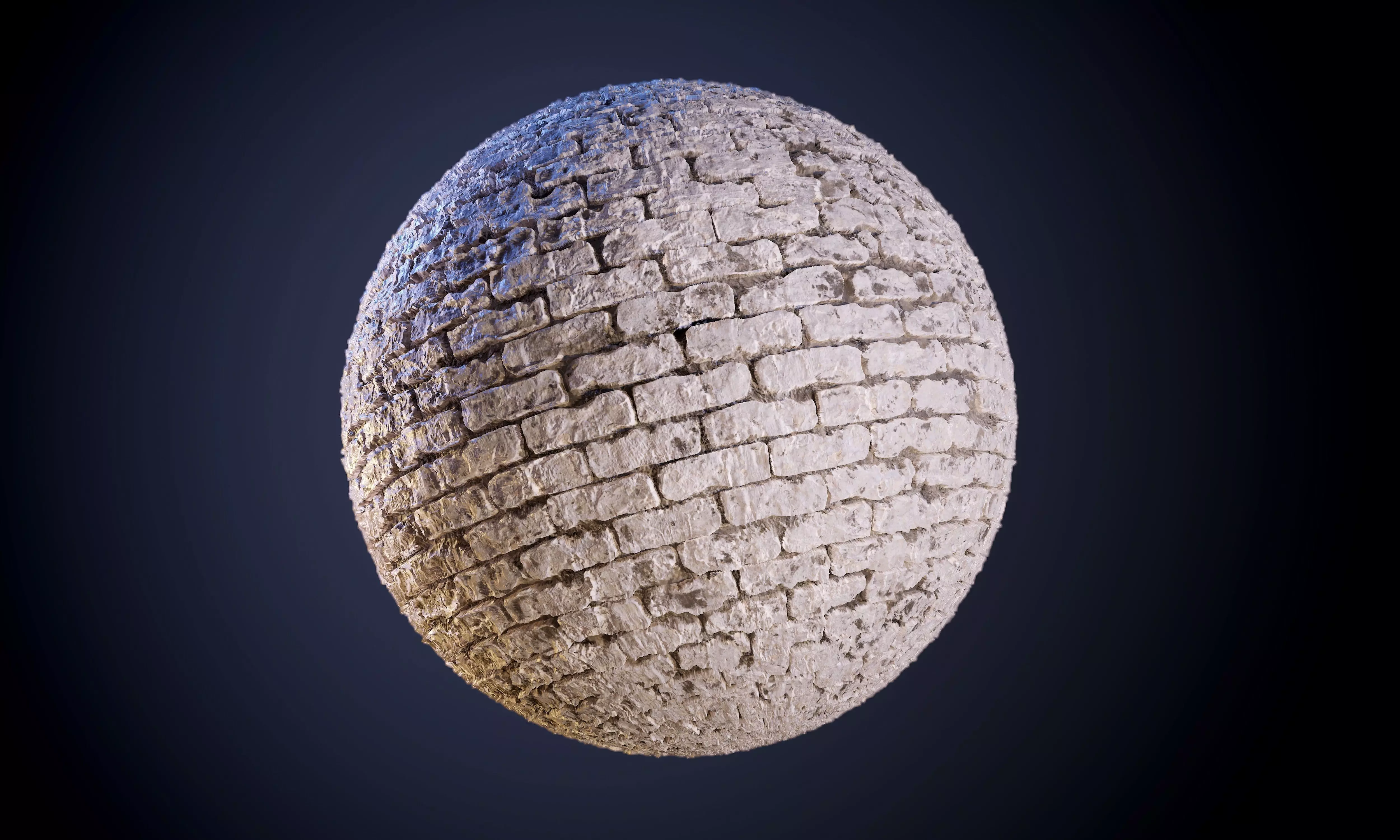 Painted Brick Wall Seamless PBR Texture Texture_0