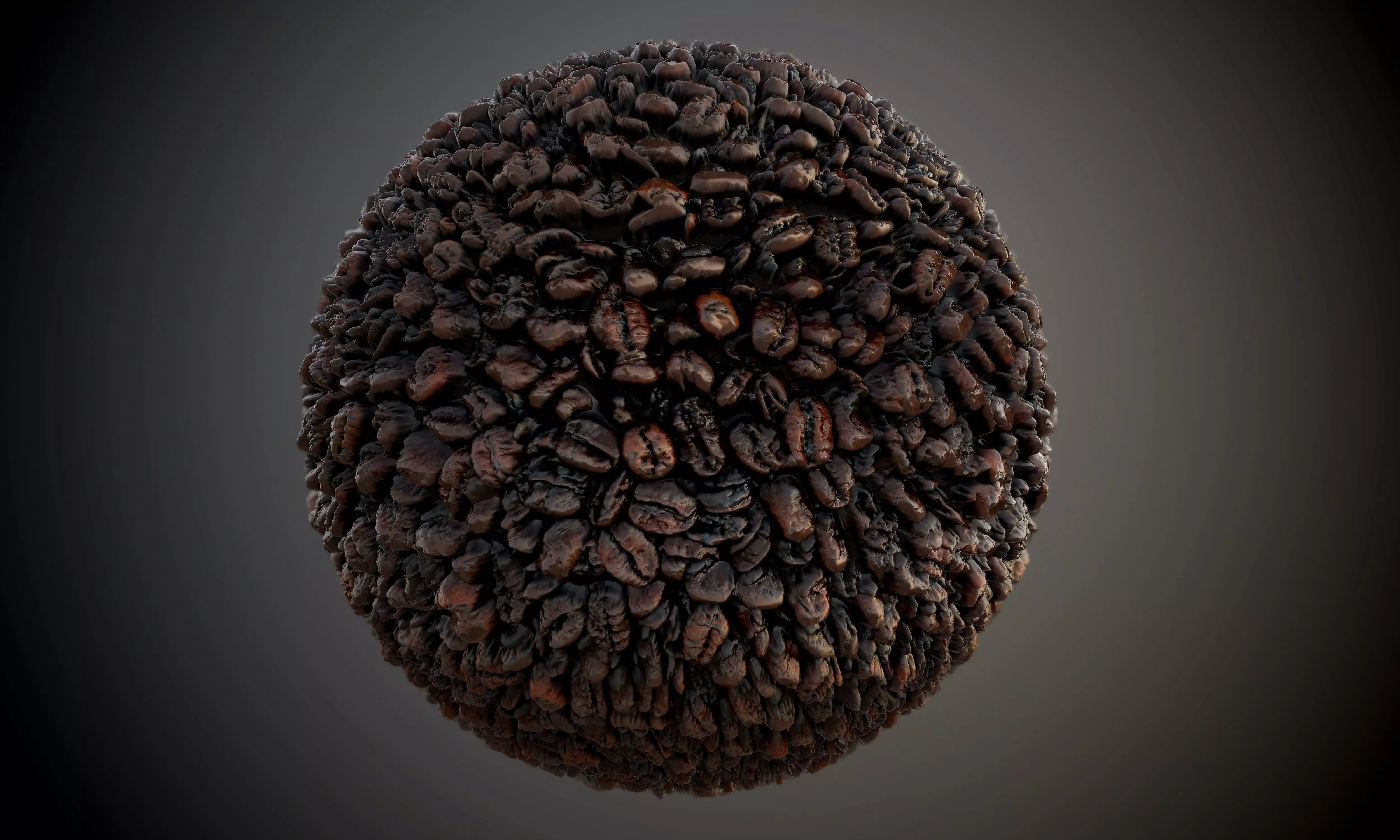 Food Coffee Beans Seamless PBR Texture Texture_0