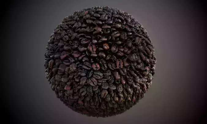 Food Coffee Beans Seamless PBR Texture Texture