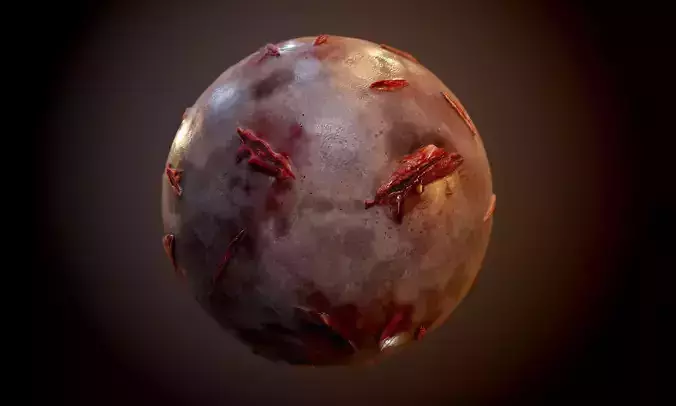 Human Skin Bloody Cut Horror Seamless PBR Texture Texture