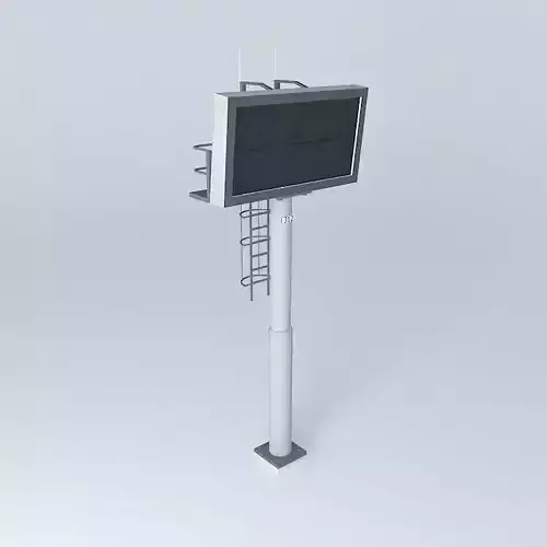 Roadside VMS type A Free 3D model