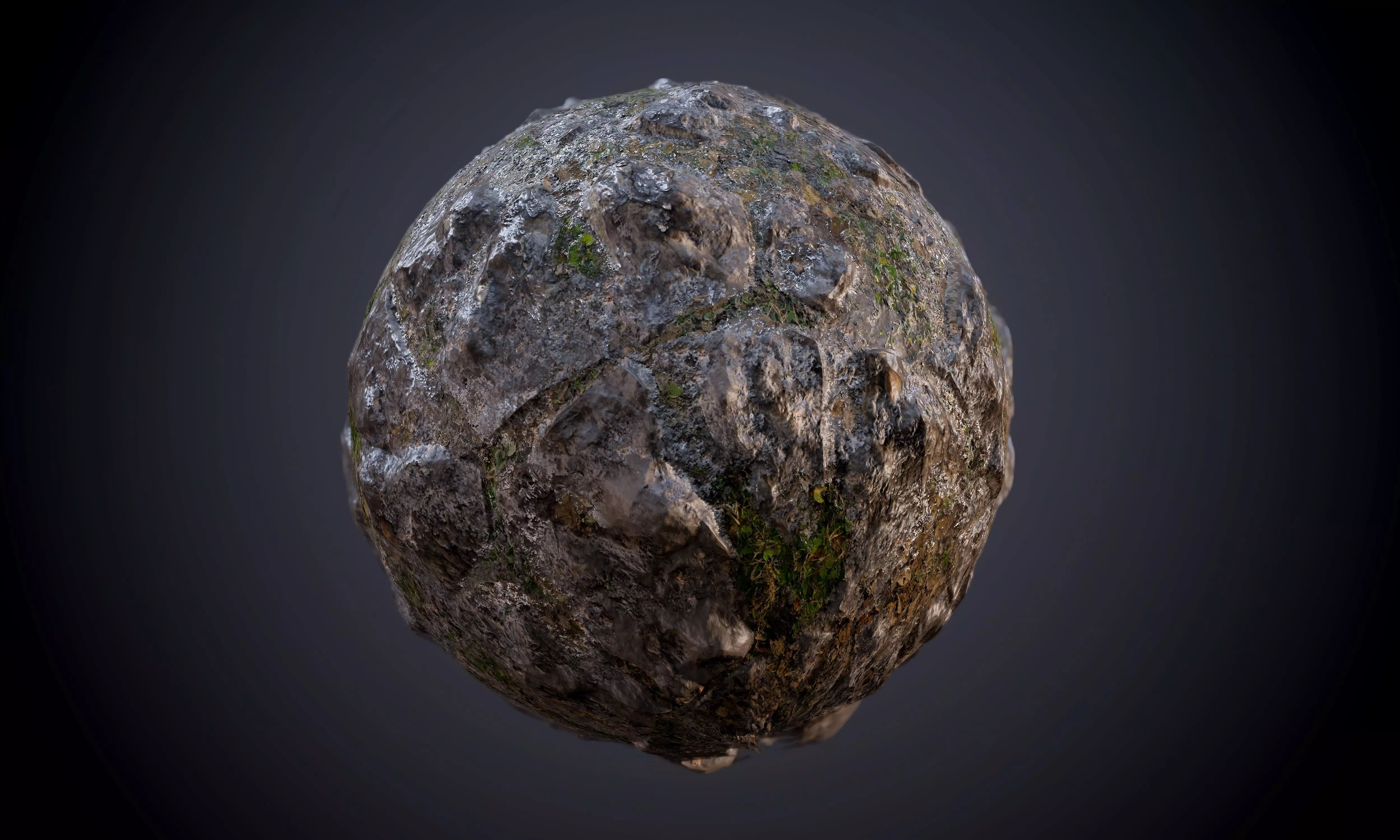 Ground Terrain Dirty Stone Muddy Seamless PBR Texture Texture