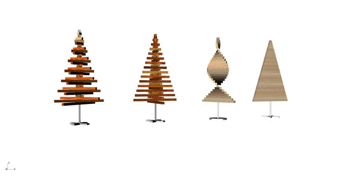 Christmas and New Year presents tree  toys--customizable gifts  3D print model