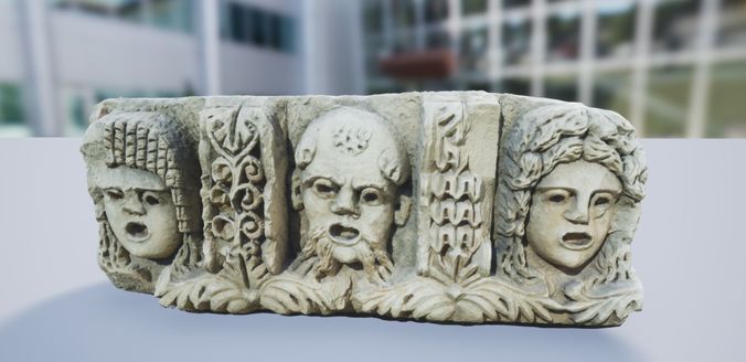 Scan Stone From Santa Claus Town Myra Low-poly 3D model