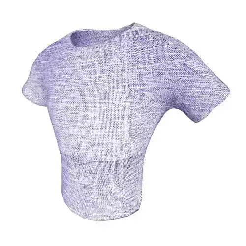 T-shirt 002 Lowpoly 3D model Vray Ready Game Ready VR AR Ready