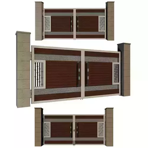 Modern gate 3D model