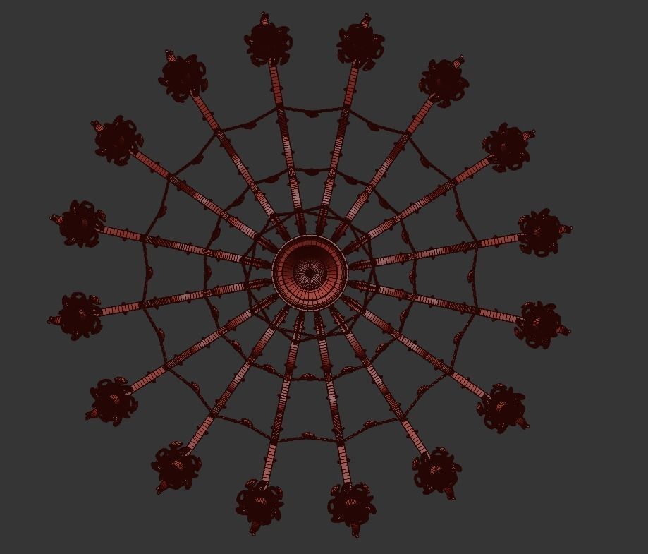 Chandelier Alessandria E 1 1 1 6 200 G 3D model_5