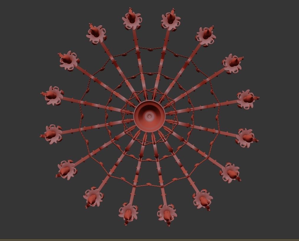 Chandelier Alessandria E 1 1 1 6 200 G 3D model_4