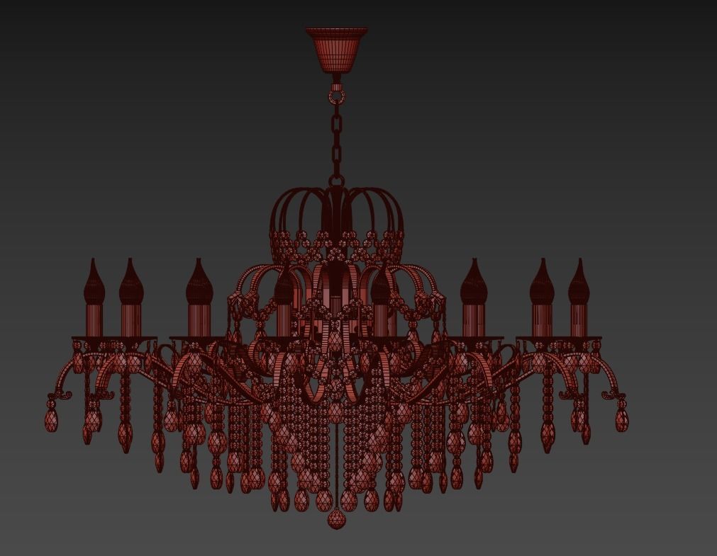 Chandelier Alessandria E 1 1 1 6 200 G 3D model_3