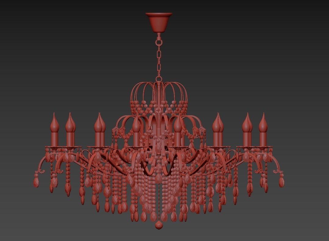 Chandelier Alessandria E 1 1 1 6 200 G 3D model_2