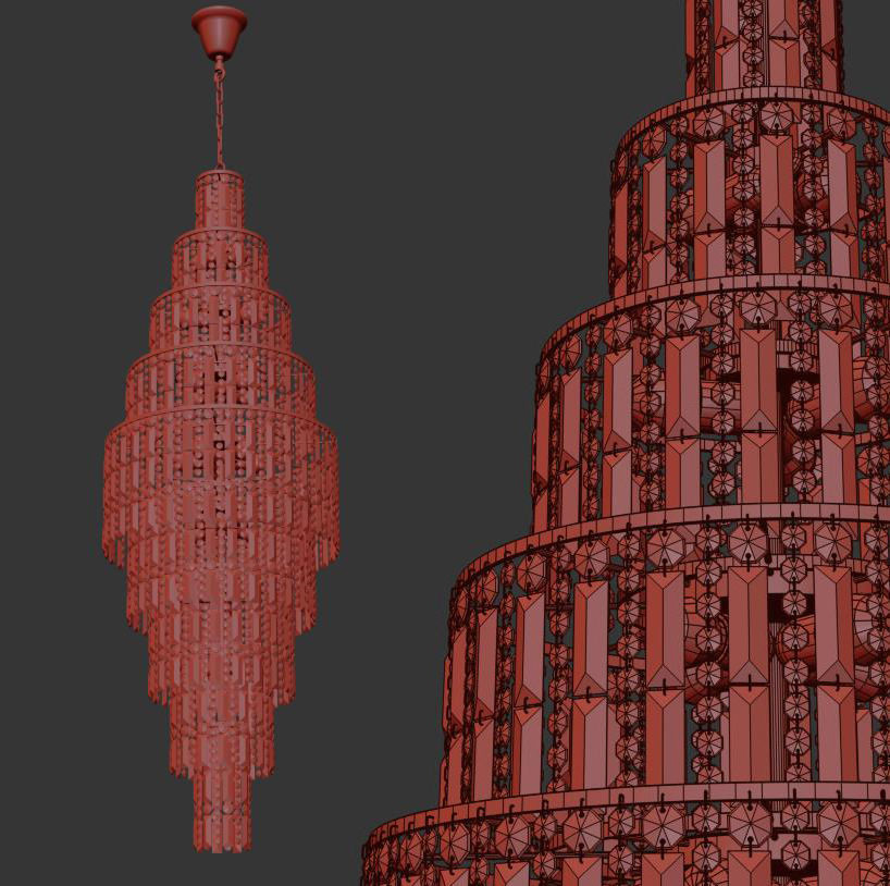 Chandelier Bergamo E 1 10 50 200 G 3D model_3