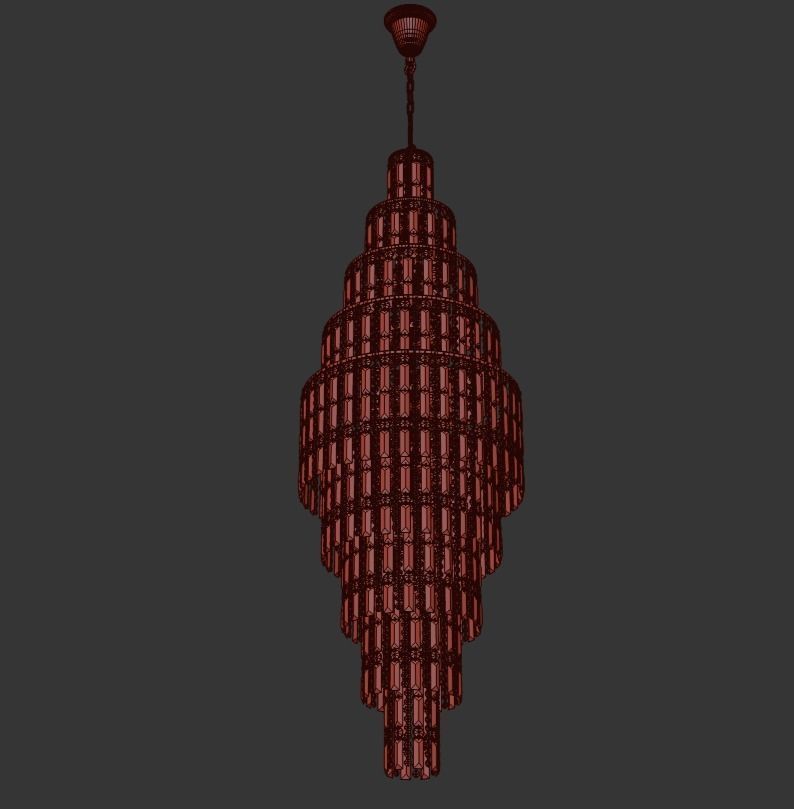 Chandelier Bergamo E 1 10 50 200 G 3D model_2