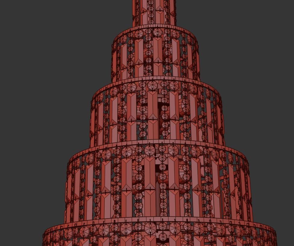 Chandelier Bergamo E 1 10 50 200 G 3D model_4