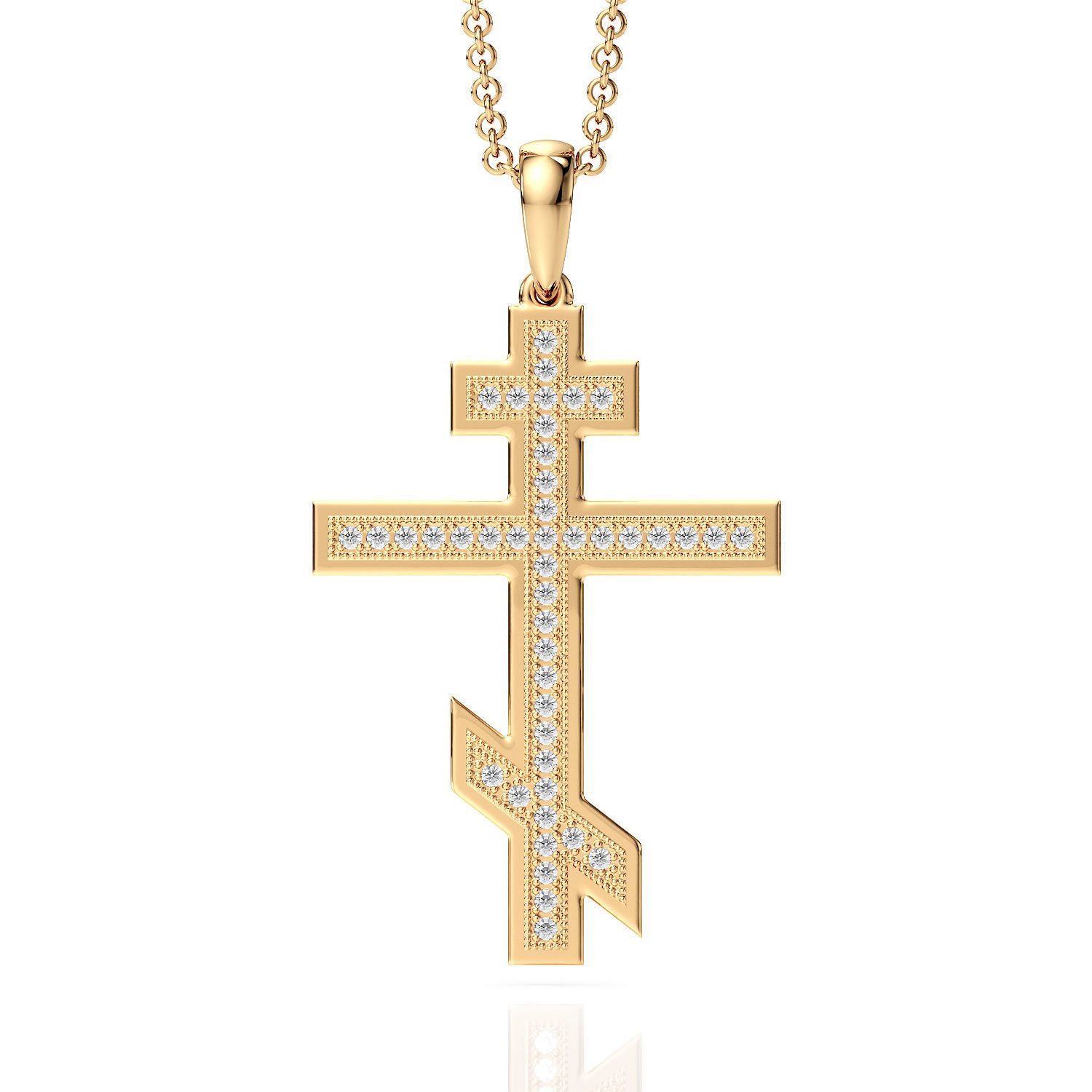 Cross pendant P 0039 printable 3d model 3D print model_22