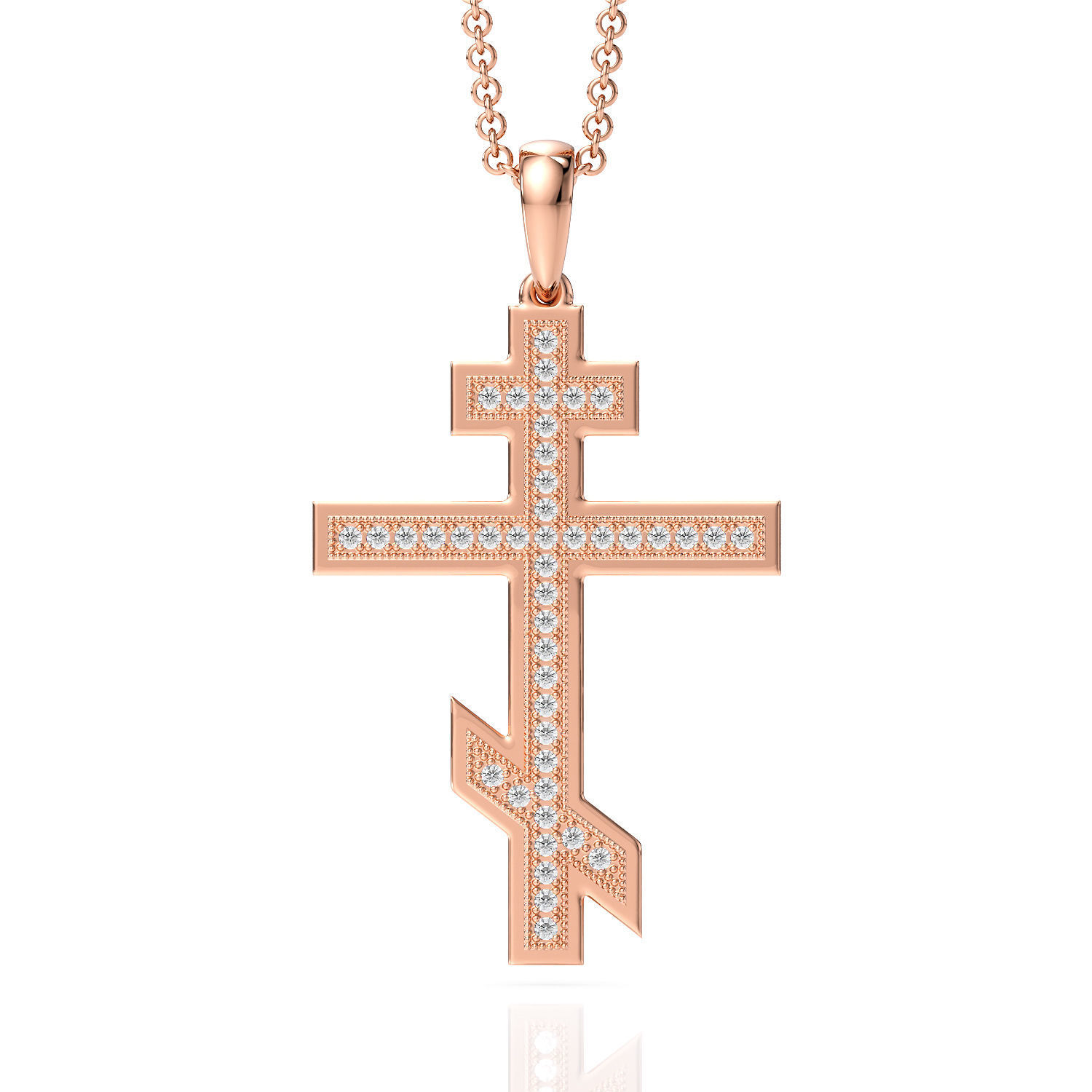 Cross pendant P 0039 printable 3d model 3D print model_16