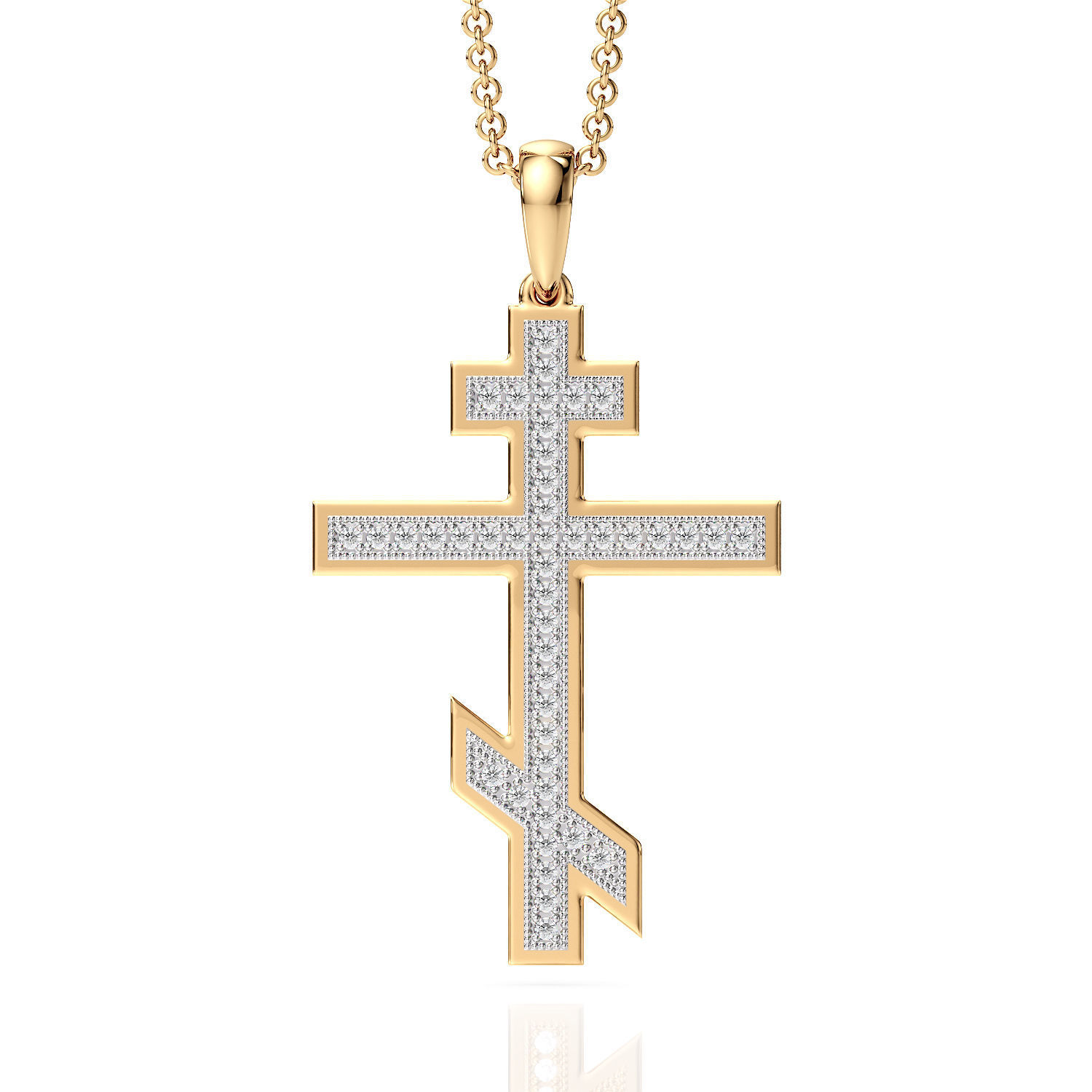 Cross pendant P 0039 printable 3d model 3D print model_21