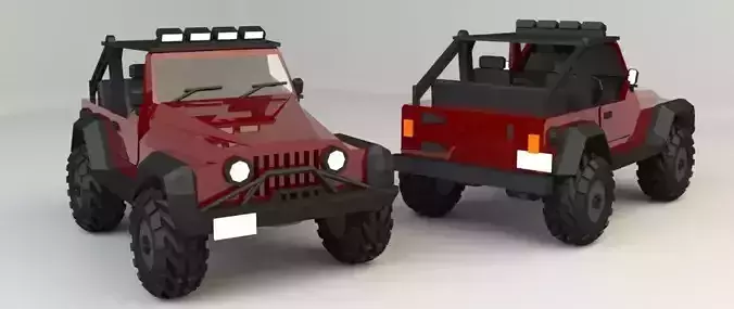 Low Poly Jeep wrangler - wrangler