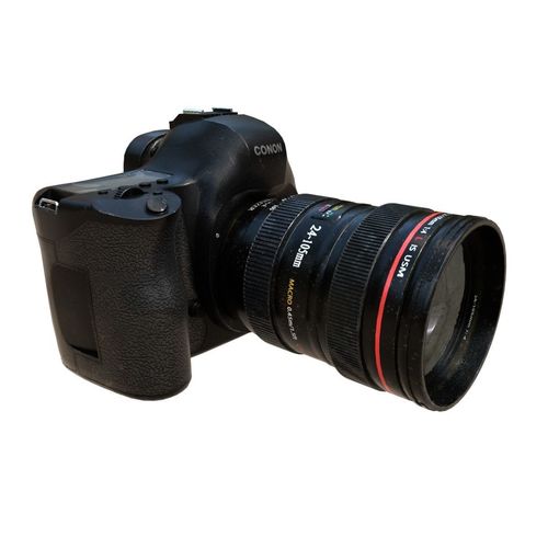 DSLR Camera Low-poly 3D model
