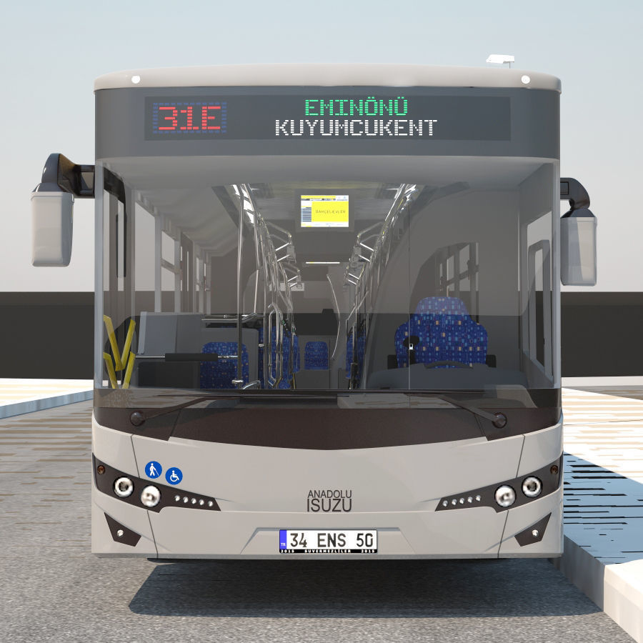Isuzu Citiport 18 3D model_8