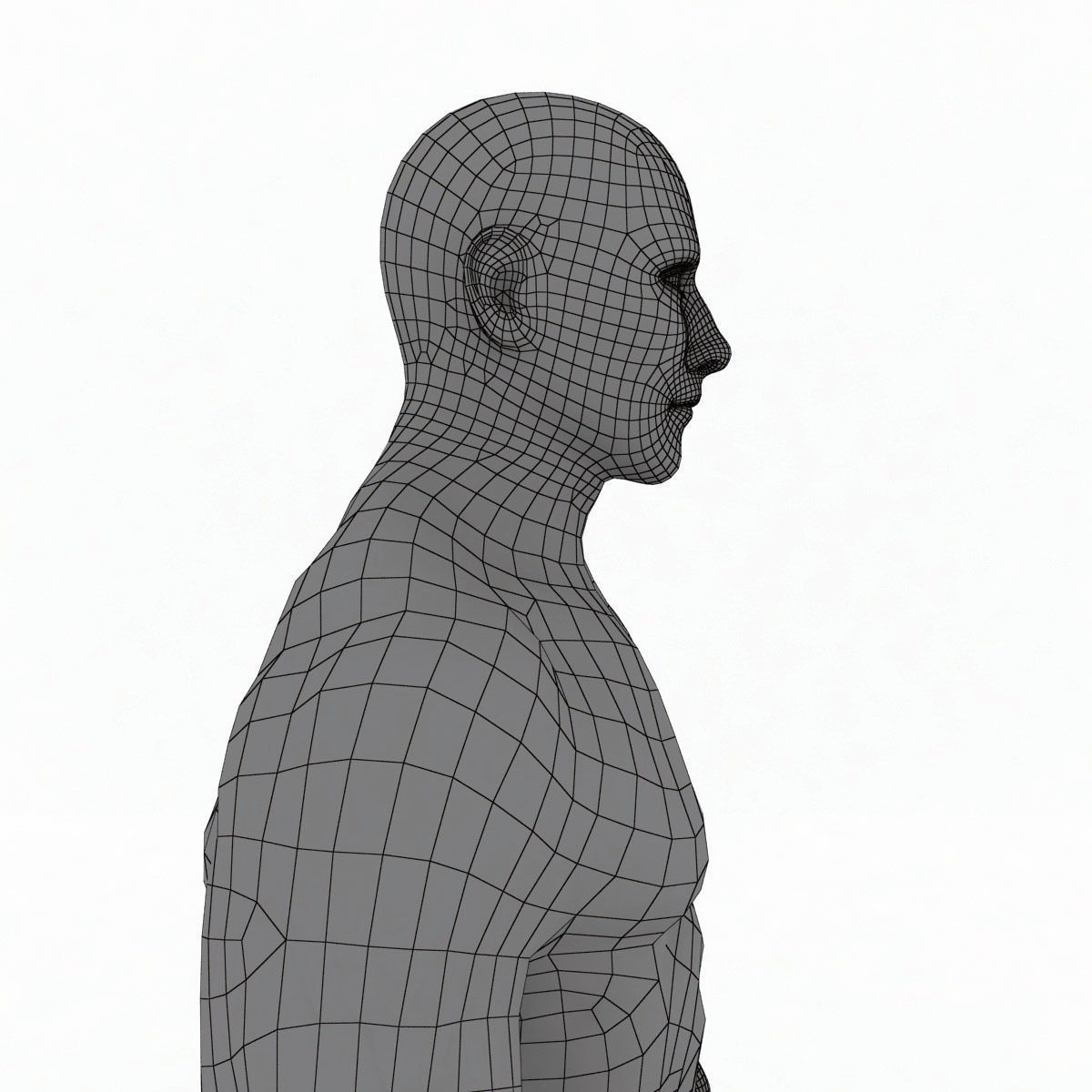 Rigged Male Muscular GAME READY 3d model Low-poly 3D model_16