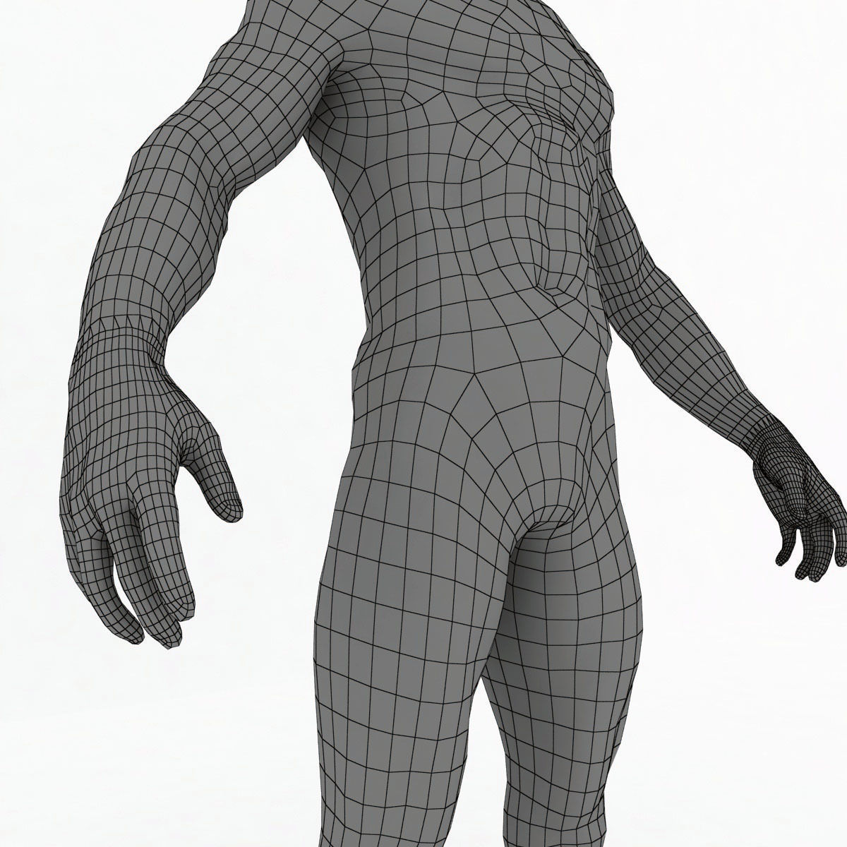 Rigged Male Muscular GAME READY 3d model Low-poly 3D model_22