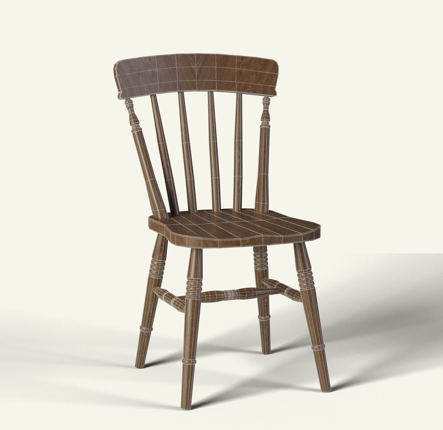 Dining Chair 3D model_4
