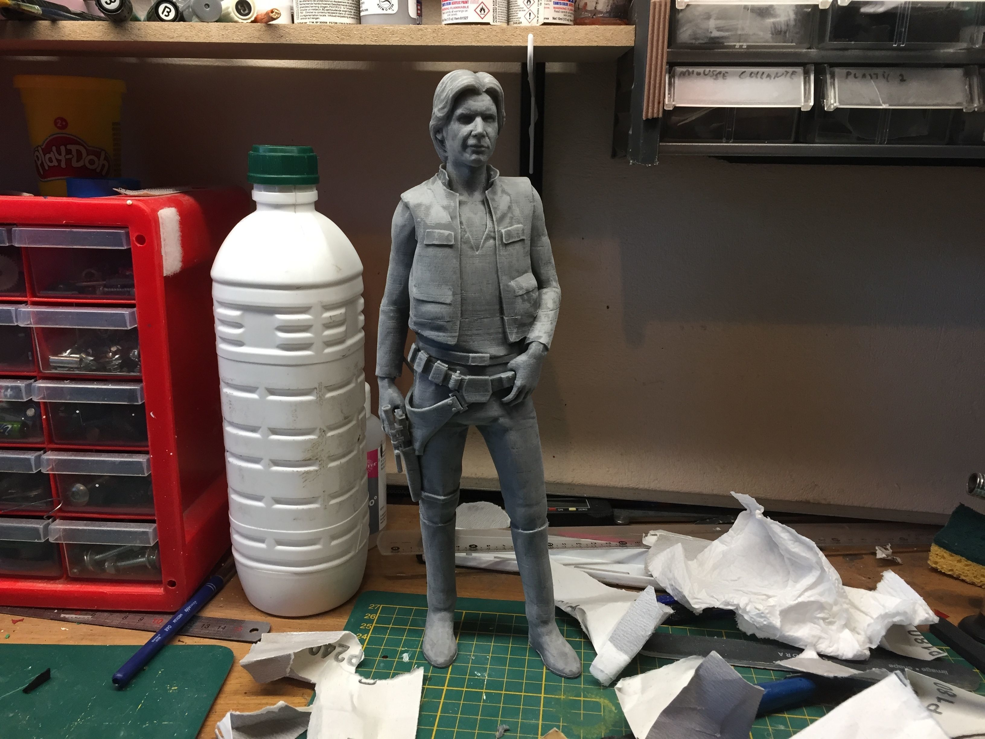 Han Solo HQ 1-6 Scale  30cm 3D print model_4