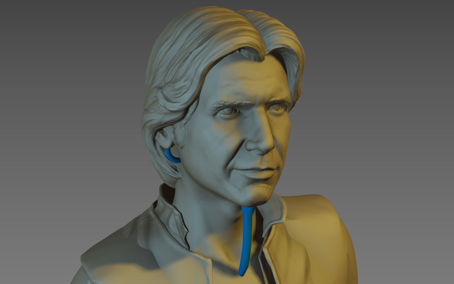 Han Solo HQ 1-6 Scale  30cm 3D print model_8