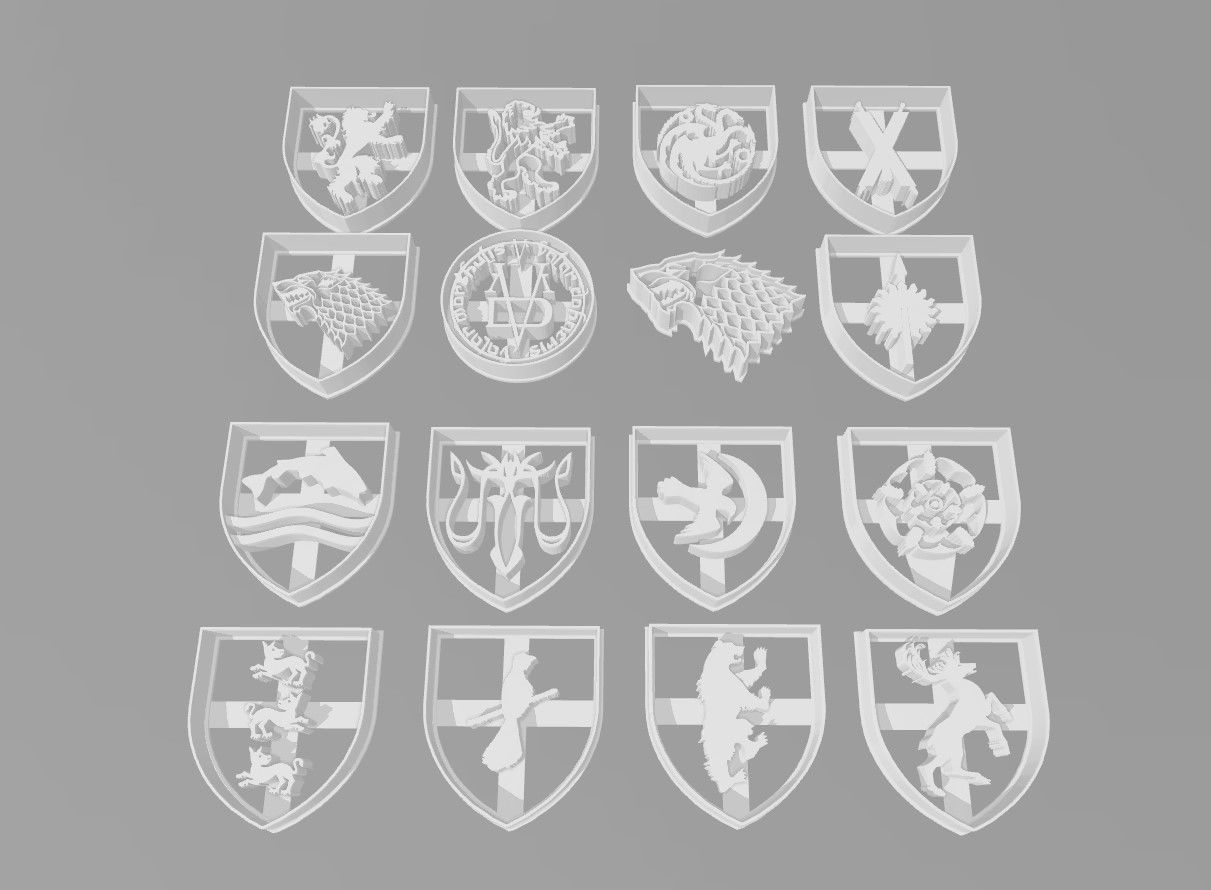 Game of thrones cookie cutters 3D print model_14