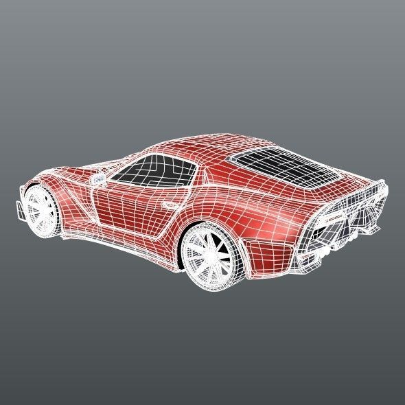 Retrone sportscar concept 3D model_10