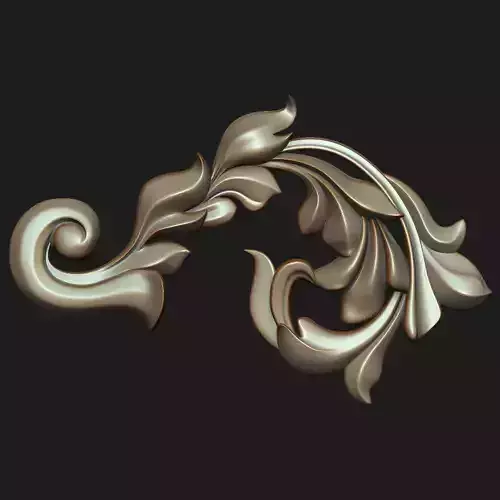 Carved decor 02 3D model 3D model