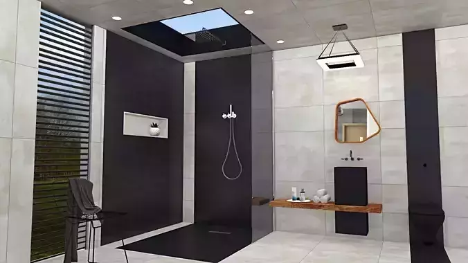 modern bathroom 3dmodel