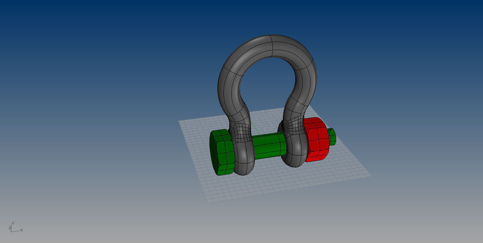 NURBS ANCHOR SHACKLE 3D model_3