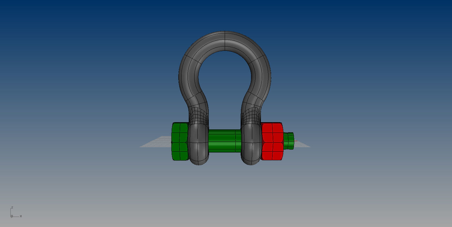NURBS ANCHOR SHACKLE 3D model_6