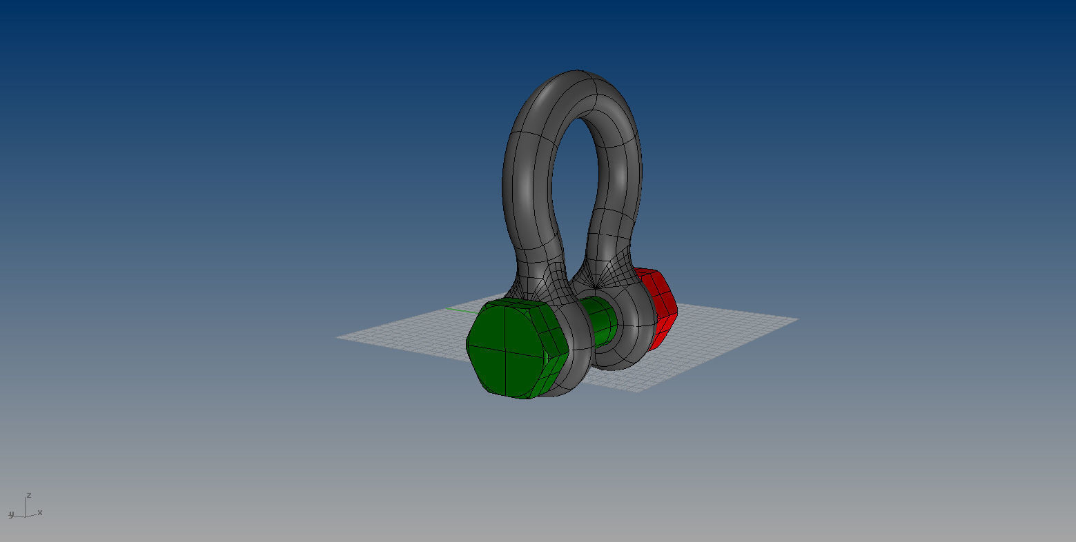 NURBS ANCHOR SHACKLE 3D model_4