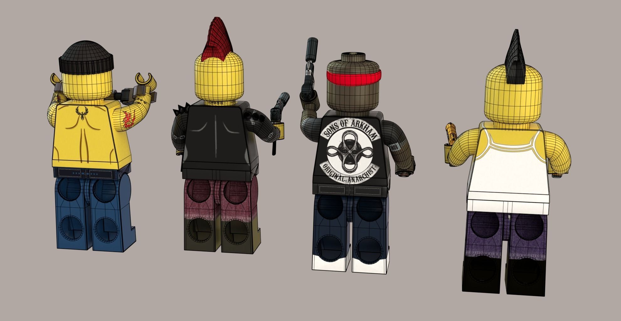 Lego Robbers mini Pack  3D model_3