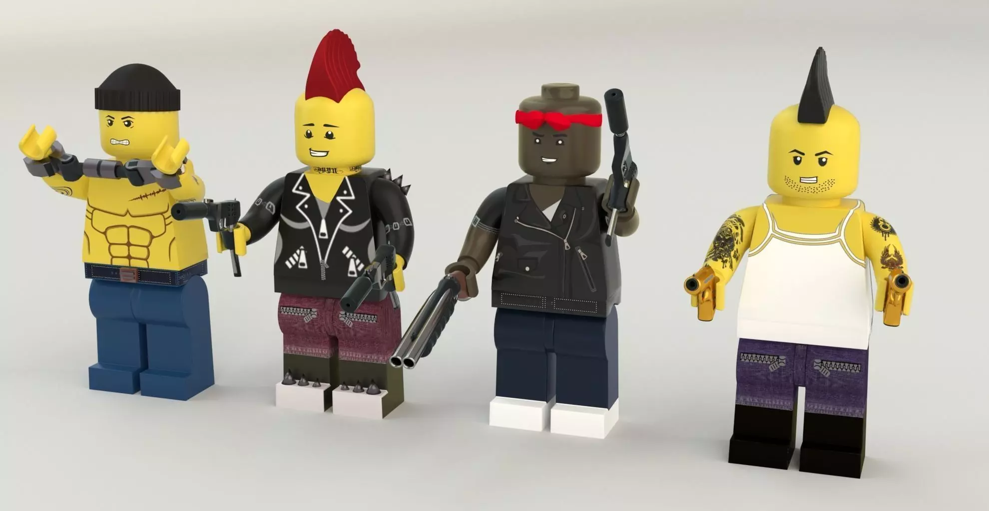 Lego Robbers mini Pack  3D model_0
