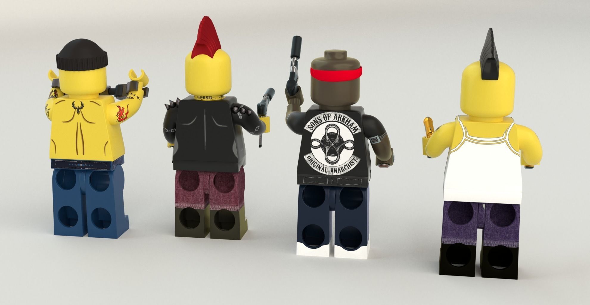 Lego Robbers mini Pack  3D model_1