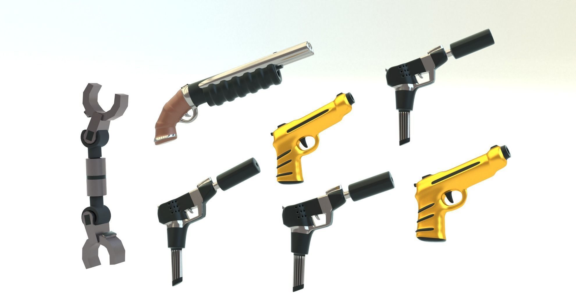 Lego Robbers mini Pack  3D model_5