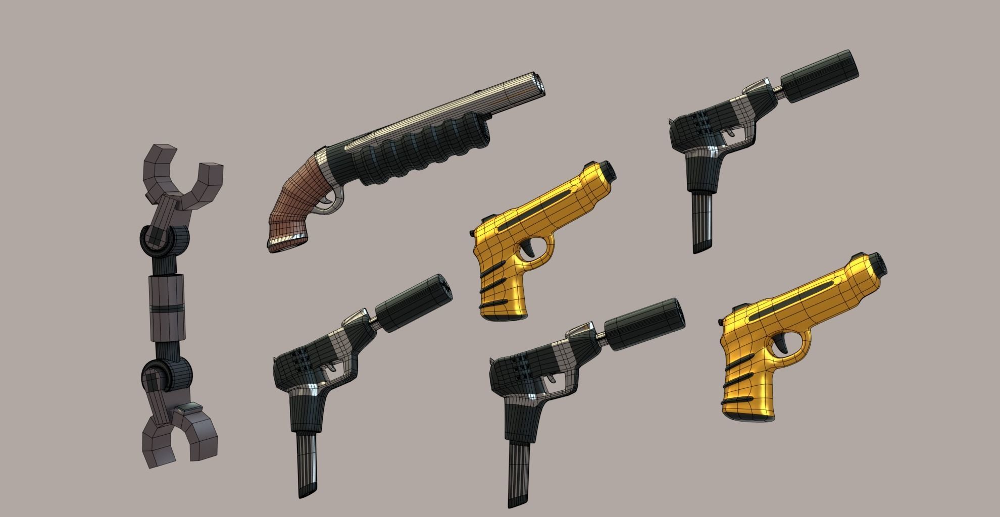 Lego Robbers mini Pack  3D model_6