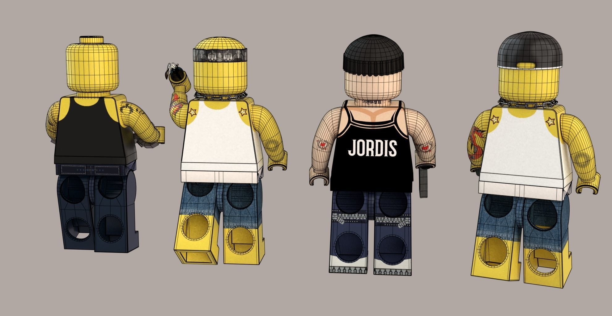 Lego Robbers mini Pack two 3D model_3