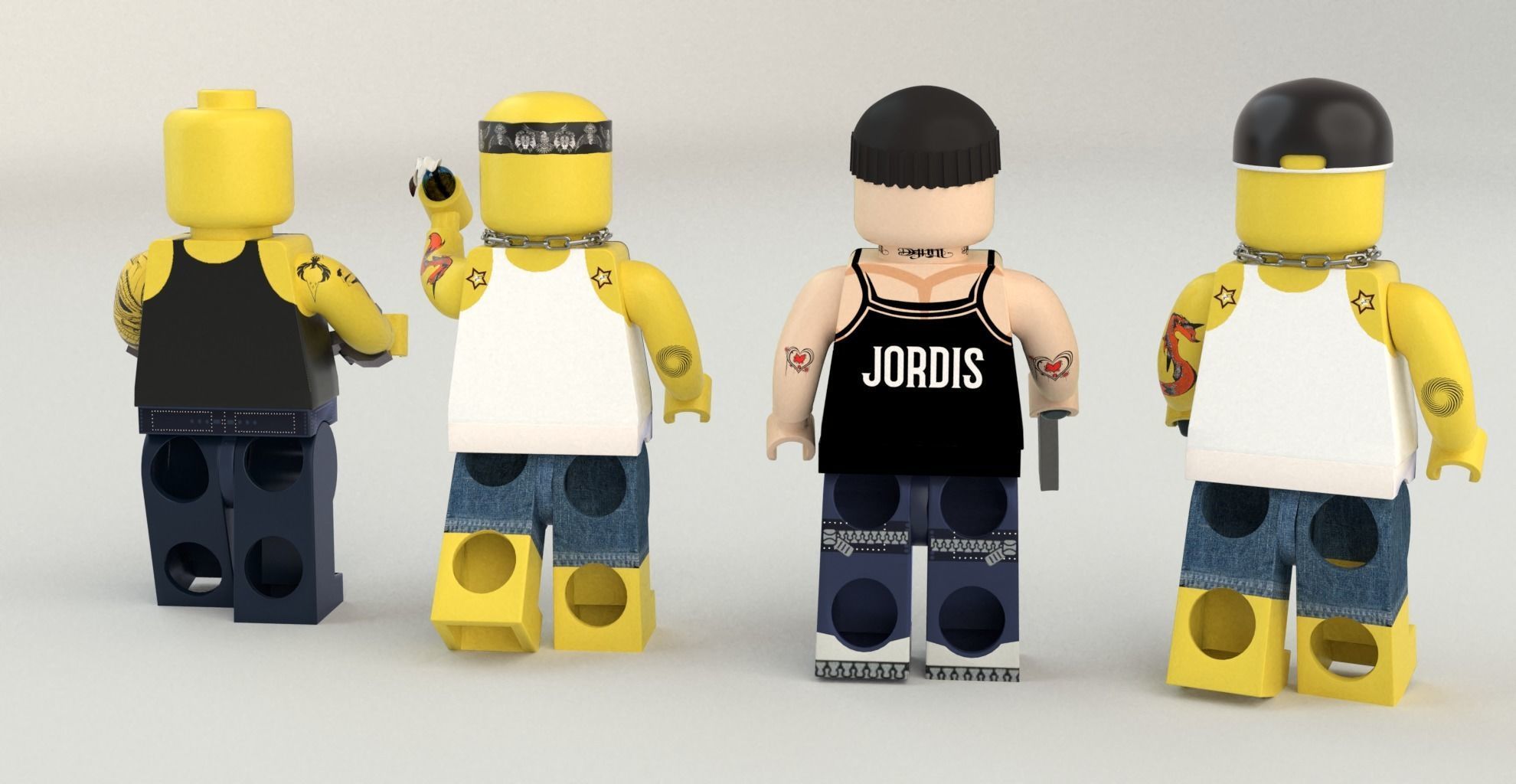 Lego Robbers mini Pack two 3D model_1