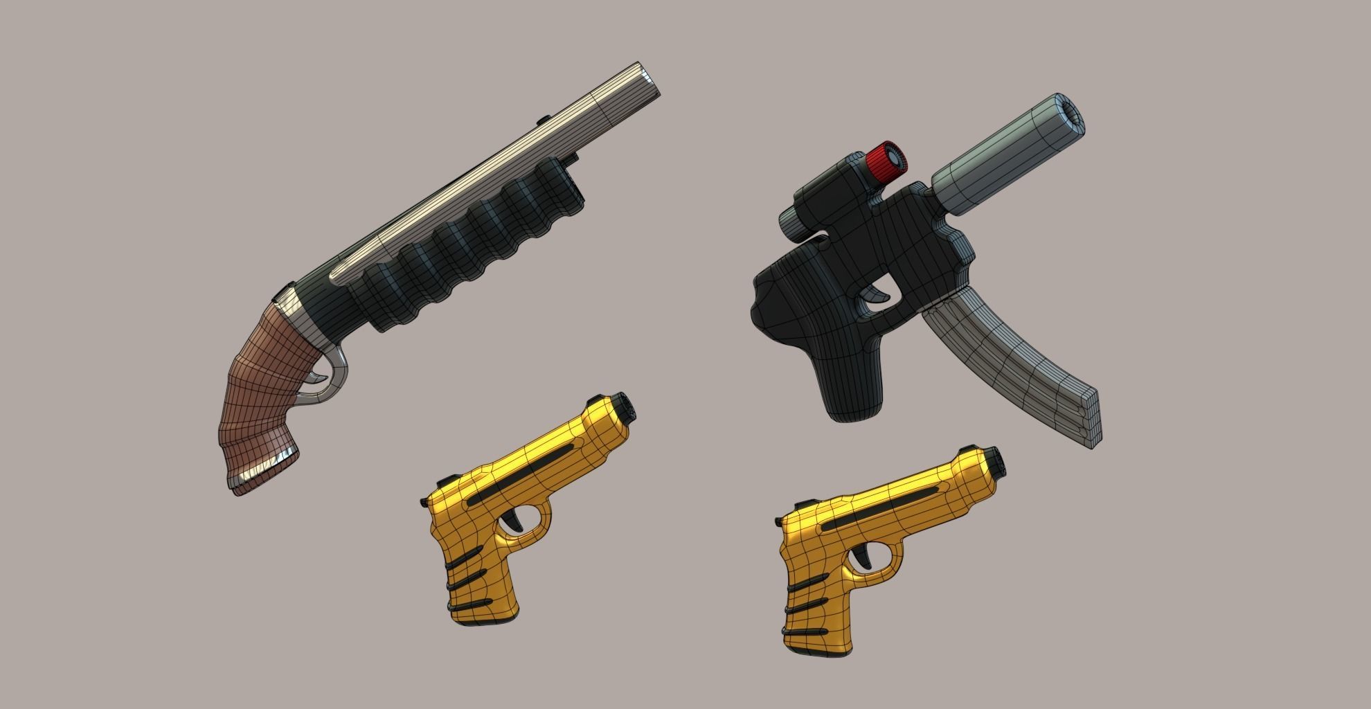 Lego Robbers mini Pack three 3D model_6