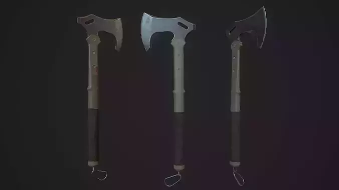 Modern Axe 03 Low-poly 3D model