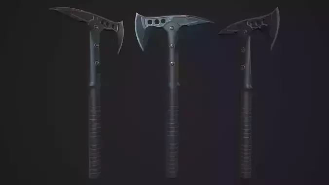 Modern Axe 04 Low-poly 3D model