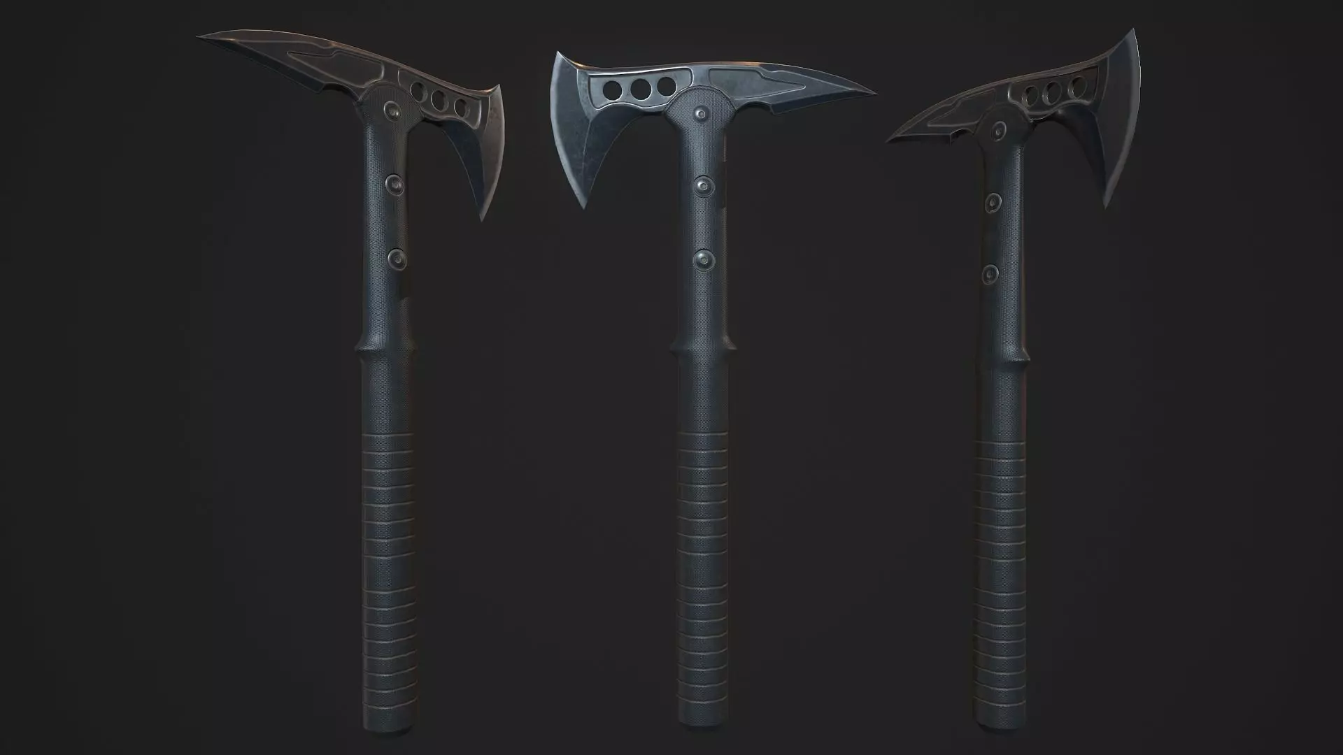 Modern Axe 04 Low-poly 3D model_0