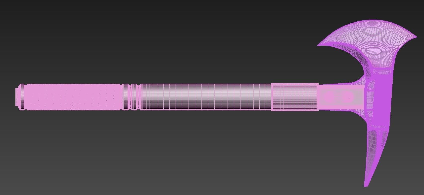 Modern Axe set 01 Highpoly 3D model_3