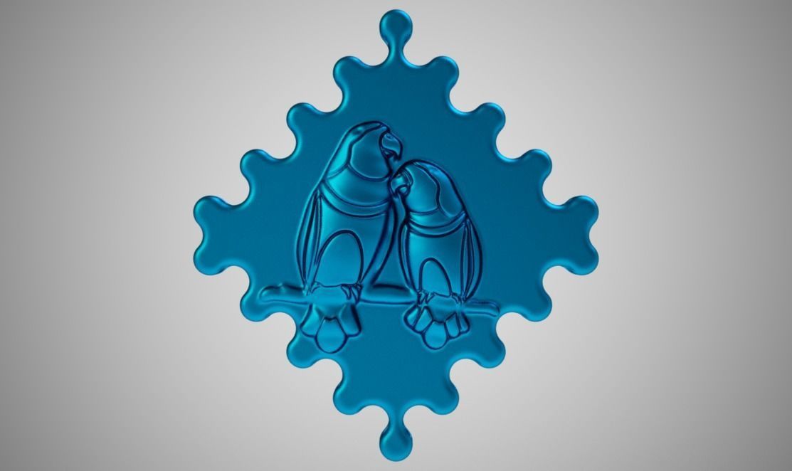 Birds in Love 3D print model_9